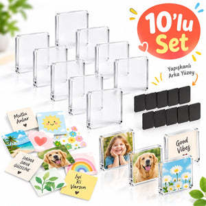 10’lu Şeffaf Magnet Seti