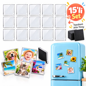 15’li Şeffaf Magnet Seti