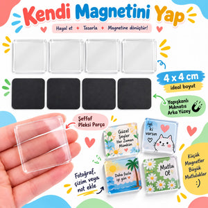 10’lu Şeffaf Magnet Seti