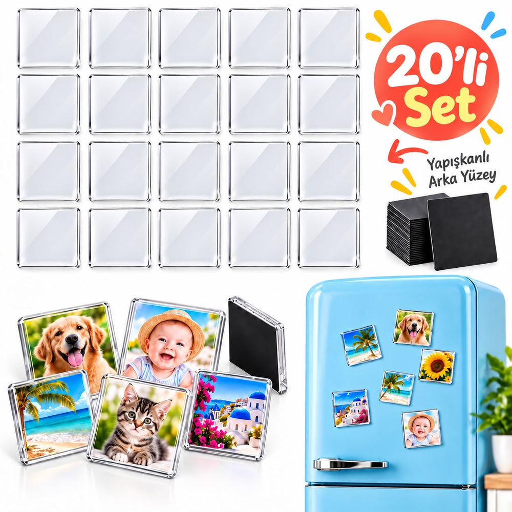 20’li Şeffaf Magnet Seti