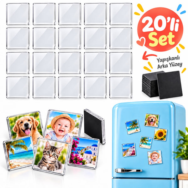 20’li Şeffaf Magnet Seti